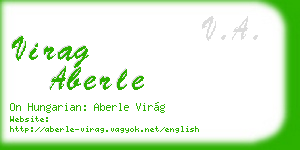 virag aberle business card